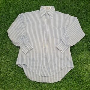 Vintage 70s Disco MOD Shirt Medium 22x30 Long-Tails USA